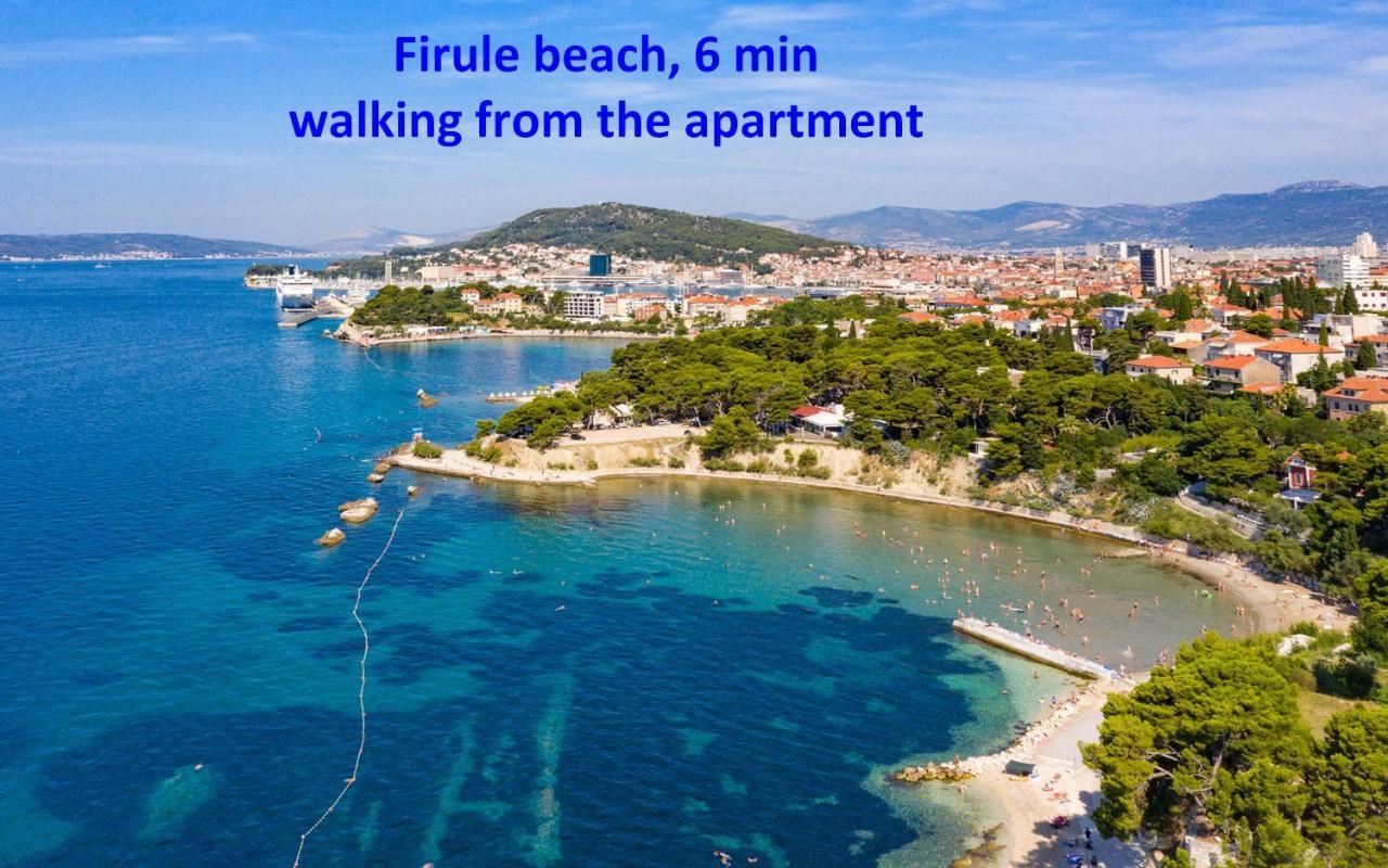 Modern Apt With Terrace 4 Min Walk To The Beach Spalato Esterno foto