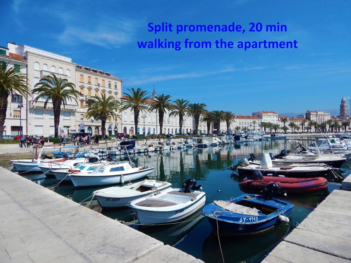Modern Apt With Terrace 4 Min Walk To The Beach Spalato Esterno foto